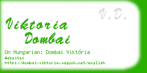 viktoria dombai business card